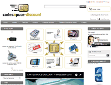 Tablet Screenshot of cartesapuce-discount.com
